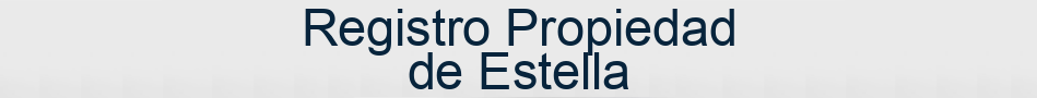 Registro Propiedad de Estella