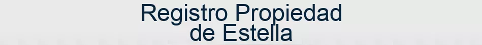 Registro Propiedad de Estella