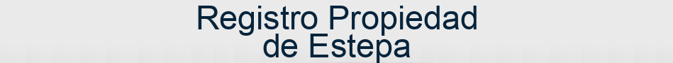 Registro Propiedad de Estepa