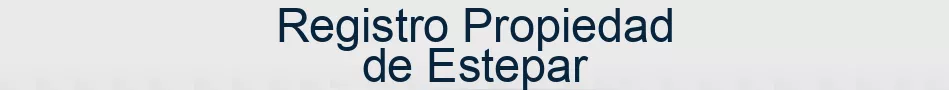Registro Propiedad de Estepar