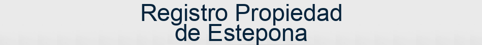 Registro Propiedad de Estepona