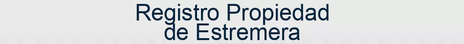 Registro Propiedad de Estremera
