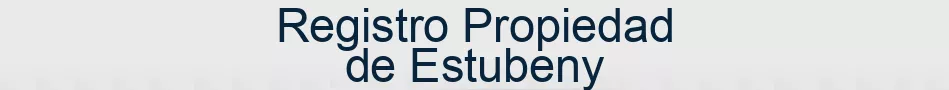 Registro Propiedad de Estubeny