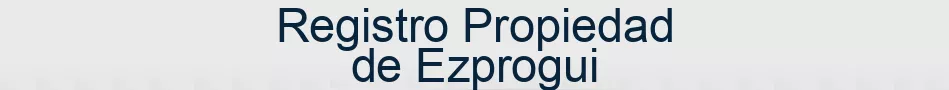 Registro Propiedad de Ezprogui