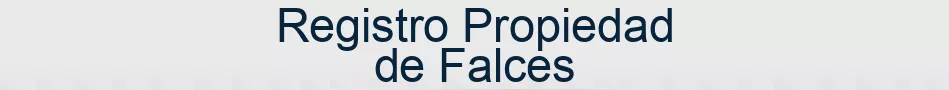 Registro Propiedad de Falces