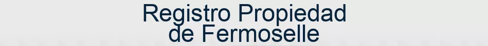 Registro Propiedad de Fermoselle