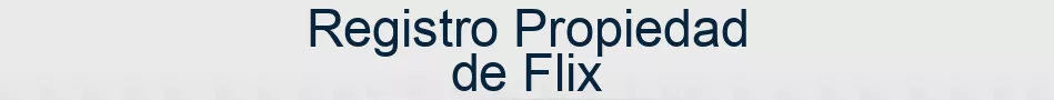 Registro Propiedad de Flix
