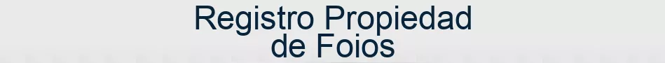 Registro Propiedad de Foios