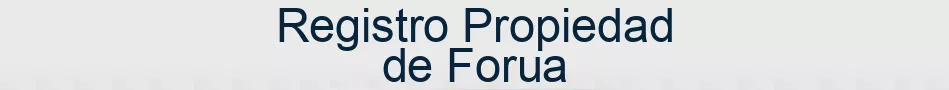 Registro Propiedad de Forua