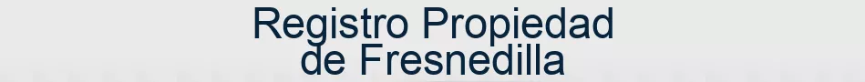 Registro Propiedad de Fresnedilla