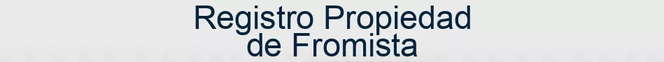 Registro Propiedad de Fromista