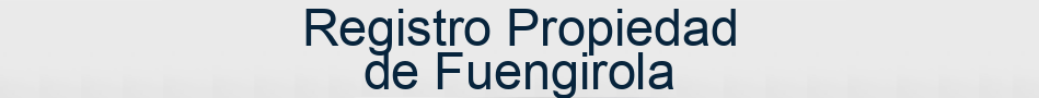 Registro Propiedad de Fuengirola