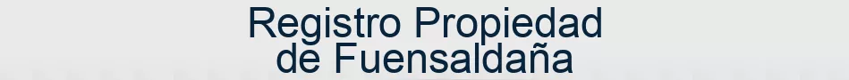 Registro Propiedad de Fuensaldaña