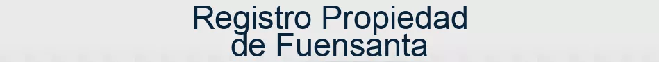 Registro Propiedad de Fuensanta