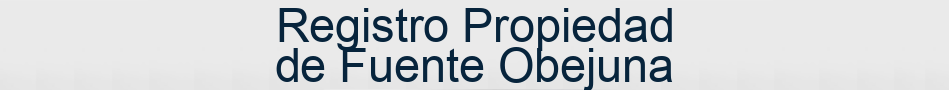 Registro Propiedad de Fuente Obejuna