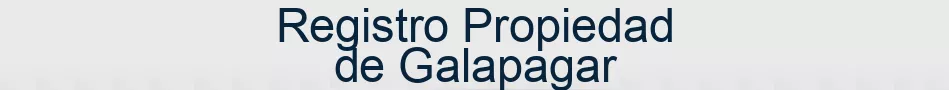 Registro Propiedad de Galapagar
