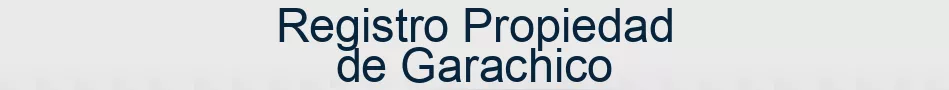 Registro Propiedad de Garachico