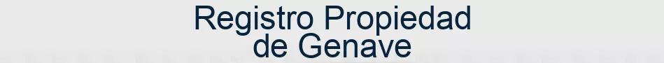 Registro Propiedad de Genave