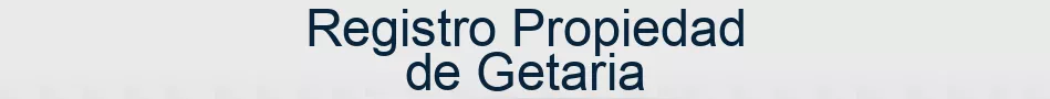 Registro Propiedad de Getaria