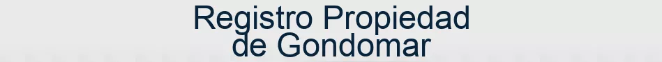 Registro Propiedad de Gondomar