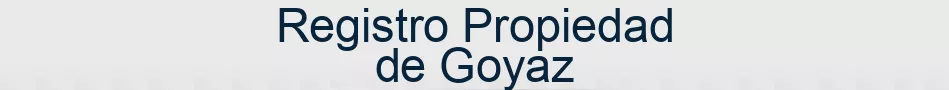 Registro Propiedad de Goyaz