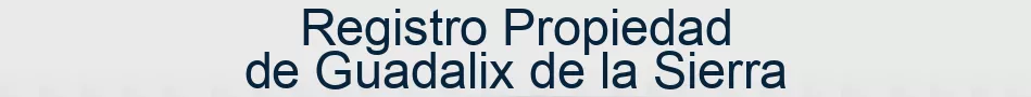 Registro Propiedad de Guadalix de la Sierra