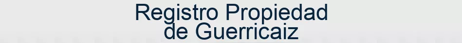 Registro Propiedad de Guerricaiz