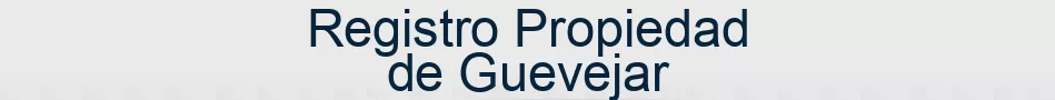 Registro Propiedad de Guevejar
