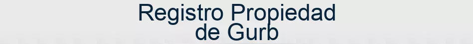 Registro Propiedad de Gurb