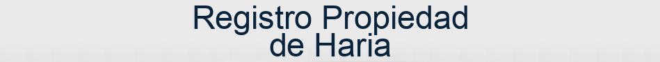 Registro Propiedad de Haria