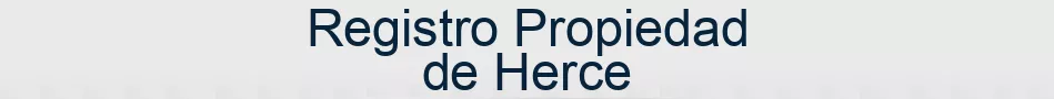 Registro Propiedad de Herce
