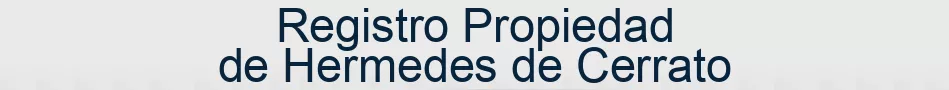 Registro Propiedad de Hermedes de Cerrato