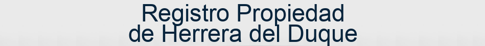 Registro Propiedad de Herrera del Duque