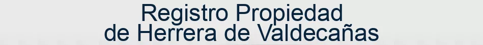 Registro Propiedad de Herrera de Valdecañas