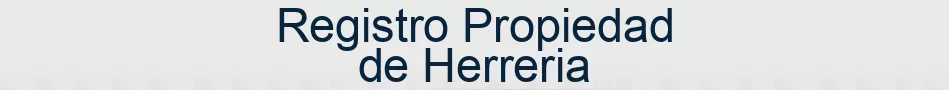 Registro Propiedad de Herreria