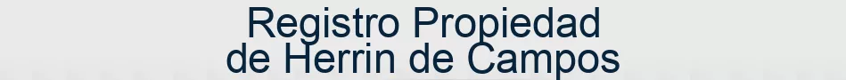 Registro Propiedad de Herrin de Campos