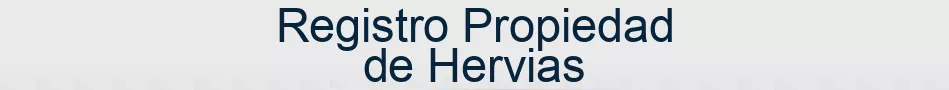 Registro Propiedad de Hervias