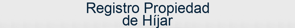 Registro Propiedad de Híjar