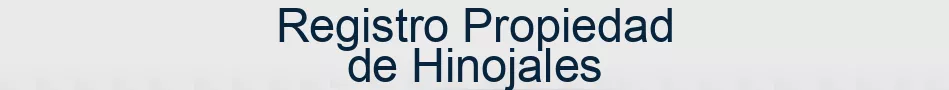 Registro Propiedad de Hinojales