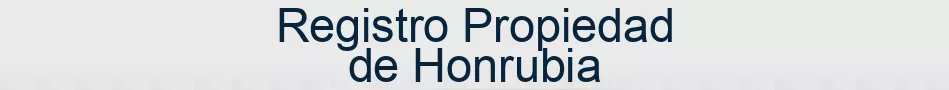 Registro Propiedad de Honrubia