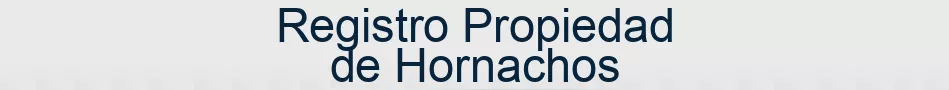 Registro Propiedad de Hornachos