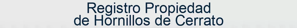 Registro Propiedad de Hornillos de Cerrato
