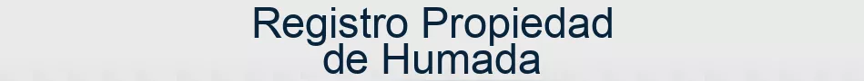 Registro Propiedad de Humada