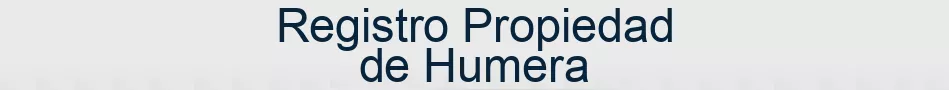 Registro Propiedad de Humera