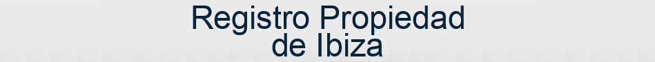 Registro Propiedad de Ibiza