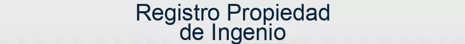 Registro Propiedad de Ingenio