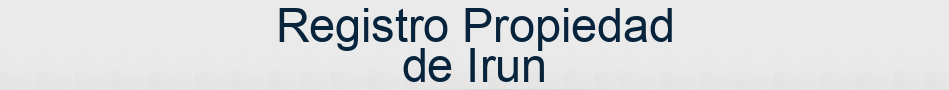 Registro Propiedad de Irun