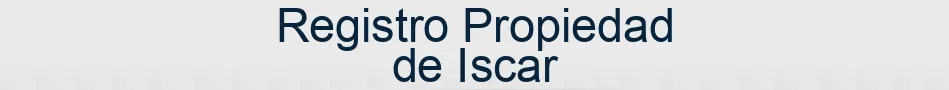 Registro Propiedad de Iscar
