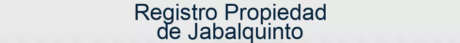 Registro Propiedad de Jabalquinto
