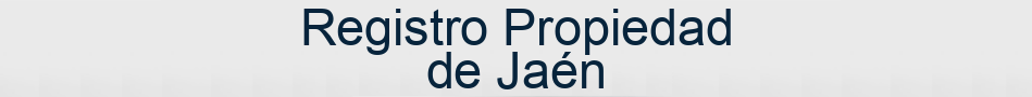 Registro Propiedad de Jaén